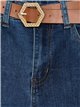 Belted flare jeans azul (S-XXL)