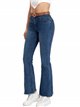 Jeans flare cinturón azul (S-XXL)