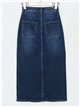 Denim midi skirt azul (S-XXL)