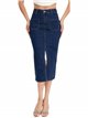 Falda denim midi azul (XS-XL)