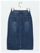 Denim midi skirt with buttons azul (S-XXL)