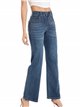 Straight jeans with rhinestone azul (36-46)