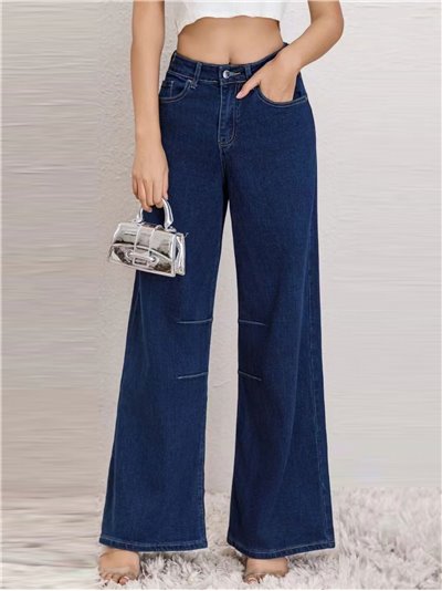 High waist wide-leg jeans azul (S-XXL)