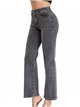 High waist straight jeans gris (S-XXL)