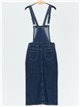 Denim pinafore dress azul (S-XXL)