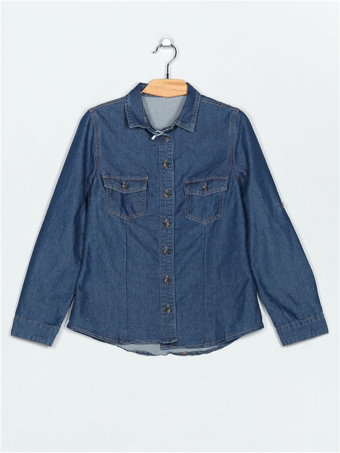 Denim shirt azul (S-XXL)