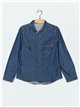 Camisa denim azul (S-XXL)