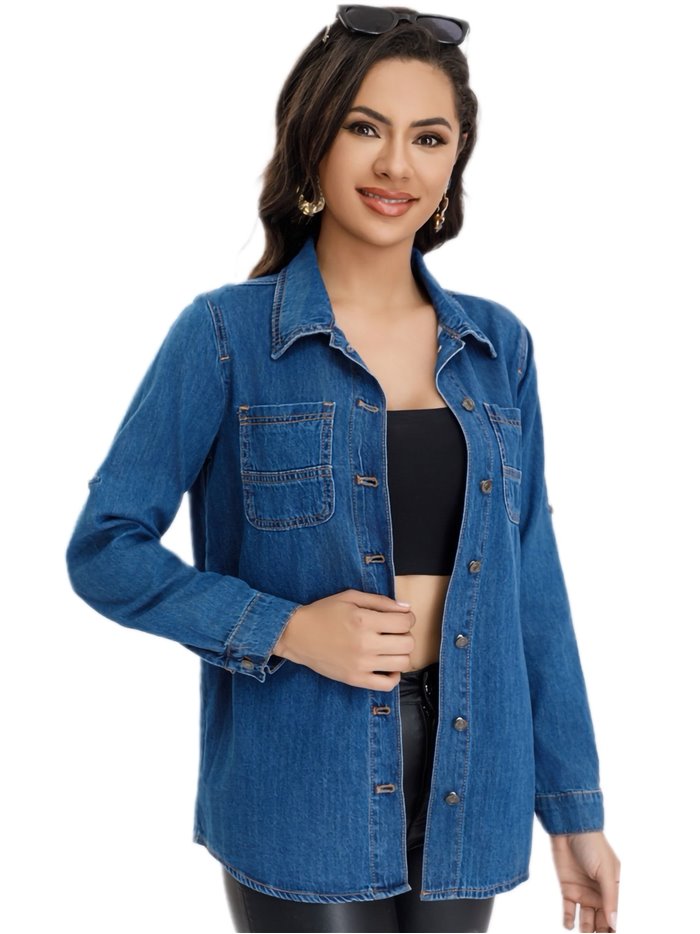 Denim shirt azul (S-XXL)