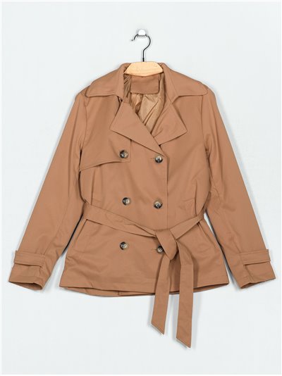 Trench botones camel (S-M-L-XL)