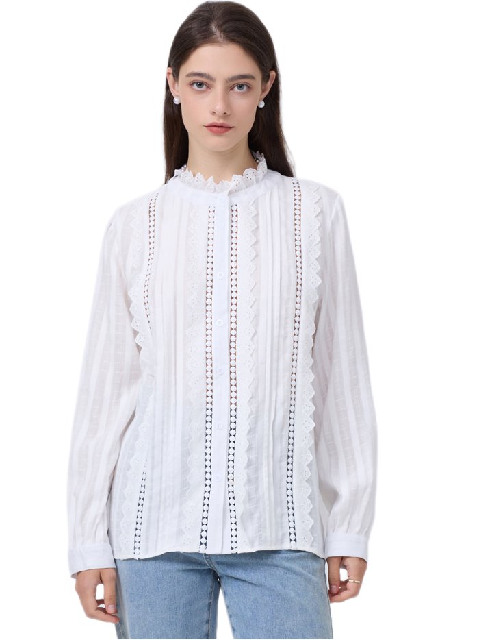 Camisa calada blanco (M-L-XL-XXL)