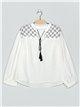 Embroidered blouse blanco (M-L-XL-XXL)