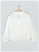 Blusa amplia bordada blanco (M-L-XL-XXL)