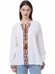 Embroidered blouse blanco (M-L-XL-XXL)