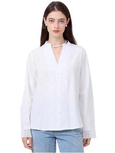 Blusa encaje blanco (M-L-XL-XXL)