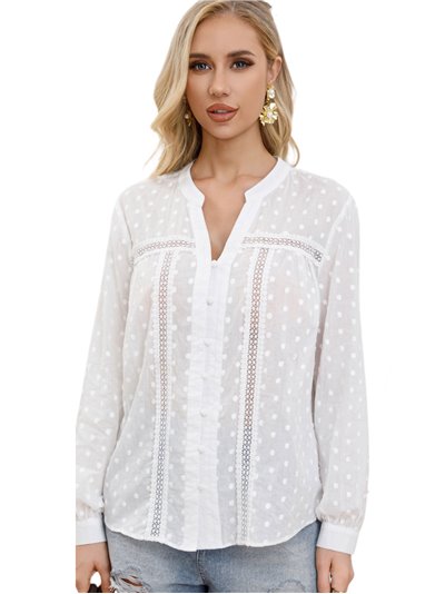 Camisa lunares blanco (M-L-XL-XXL)