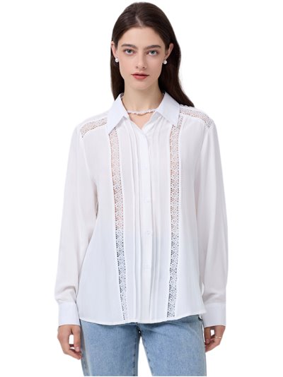 Shirt with guipure blanco (M-L-XL-XXL)