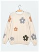 Floral sweater (S/M-L/XL)