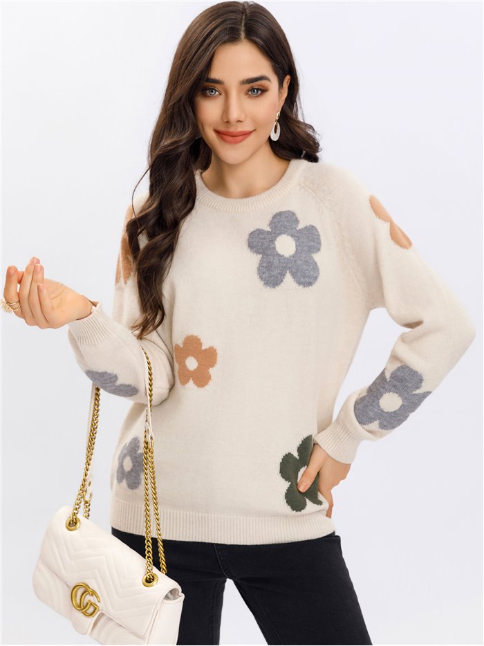 Floral sweater (S/M-L/XL)