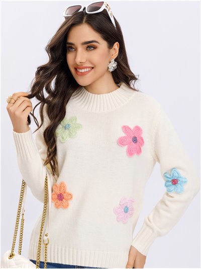 Floral sweater (S/M-L/XL)