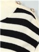 Striped sweater with pearl beads (S/M-L/XL)