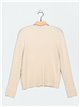 Textured cable-knit sweater (S/M-L/XL)