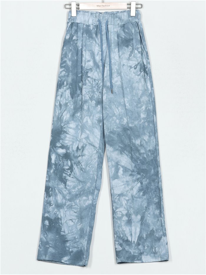 Tie dye straight trousers (S-M-L)