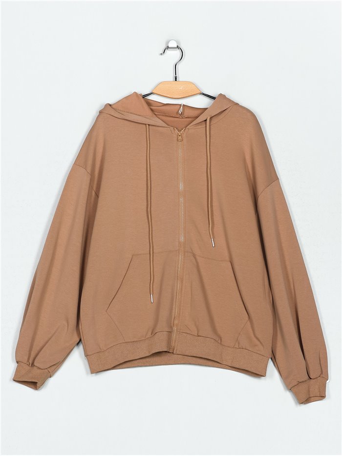 Oversized jacket with hood (S/M-L/XL)