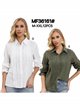 Linen effect shirt with guipure (M-L-XL-XXL)