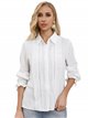 Linen effect shirt with guipure (M-L-XL-XXL)