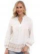 Blusa bordada efecto lino (M-L-XL-XXL)