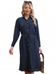 Collared shirt dress with belt (M-L-XL-XXL)