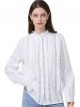 Die-cut embroidered shirt blanco (M-L-XL-XXL)