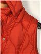 Quilted waistcoat with hood dark-orange (M-XXL)