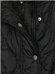 Quilted waistcoat with hood black (M-XXL)