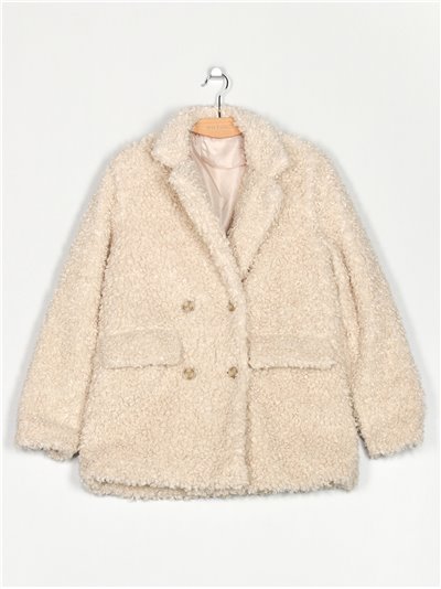 Sherpa lined coat khaki (S-XL)