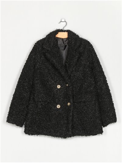 Sherpa lined coat black (S-XL)