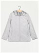 Reversible parka water repellent silvery (M-L-XL-XXL)