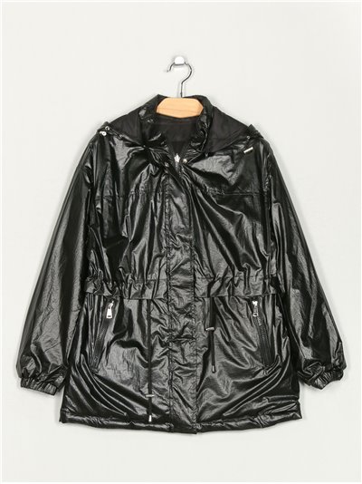 Parka reversible water repellet black (M-XXL)