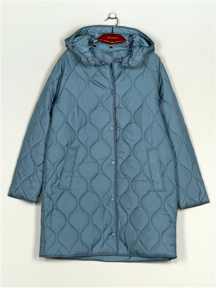 Oversized anorak with hood blue (M-XXL)