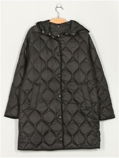 Oversized anorak with hood black (M-XXL)