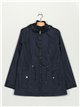 Parka water repellet lunares capucha navy (42-50)