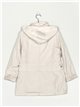 Ultra light striped parka stone-rice (M-XXL)