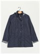 Ultra light striped parka navy (M-XXL)