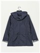 Ultra light striped parka navy (M-XXL)