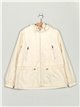 Parka water repellent with hood beige (42-50)