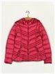 Metallic thread down puffer jacket fuschia (M-XXL)