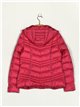 Metallic thread down puffer jacket fuschia (M-XXL)