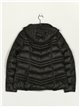 Metallic thread down puffer jacket black (M-XXL)