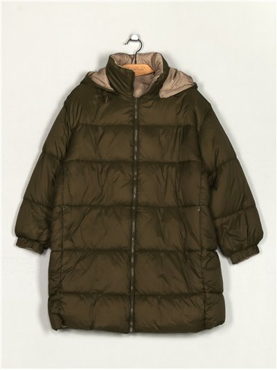 Reversible anorak with hood green (M-XXL)