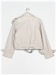 Buttoned trench coat stone-rice (S-XL)